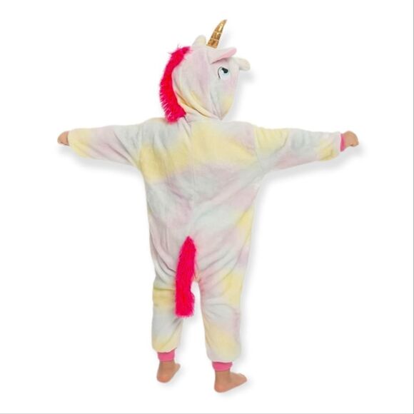NWT Spooktacular Creations Unicorn Pajama Costume Plush Onesie 18- 24 Months - Picture 4 of 7